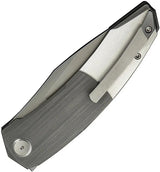 We Knife Sine Wave Nested Linerlock Gry WE23069B-2 - EDC Knife With Gray Titanium Handle And Premium Bohler M390 Blade by We Knife Co Ltd