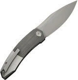 We Knife Sine Wave Nested Linerlock Gry WE23069B-2 - EDC Knife With Gray Titanium Handle And Premium Bohler M390 Blade by We Knife Co Ltd