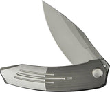 We Knife Sine Wave Nested Linerlock Gry WE23069B-2 - EDC Knife With Gray Titanium Handle And Premium Bohler M390 Blade by We Knife Co Ltd