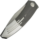 We Knife Sine Wave Nested Linerlock Gry WE23069B-2 - EDC Knife With Gray Titanium Handle And Premium Bohler M390 Blade by We Knife Co Ltd