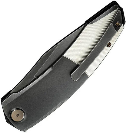 WE Knife Sine Wave Nested Linerlock EDC Knife - Premium M390 Blade With Gray Titanium Handle by We Knife Co Ltd