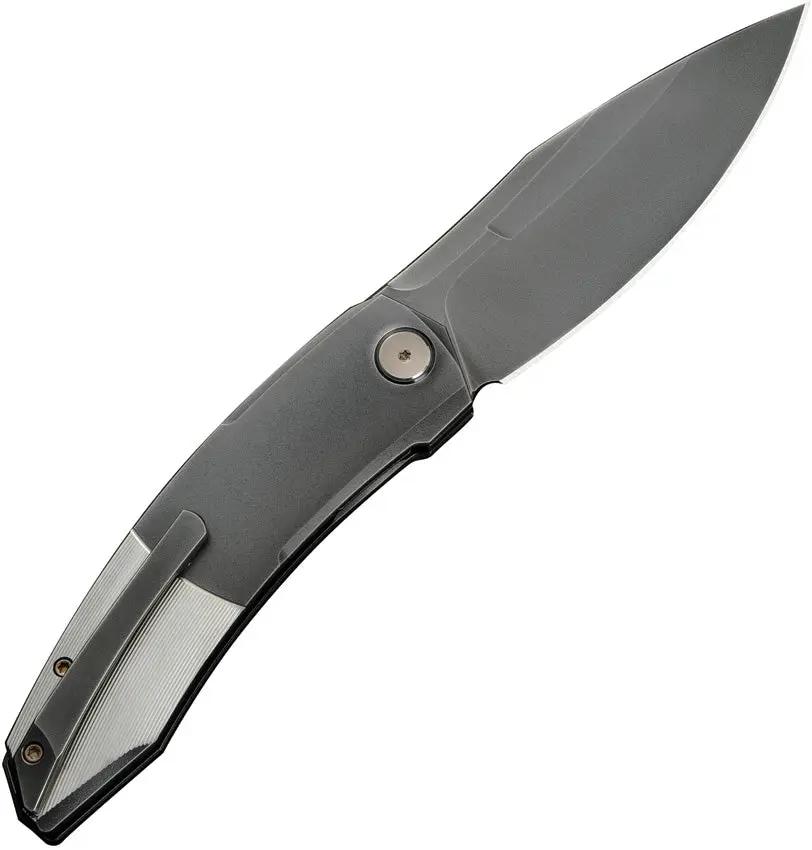 WE Knife Sine Wave Nested Linerlock EDC Knife - Premium M390 Blade With Gray Titanium Handle by We Knife Co Ltd