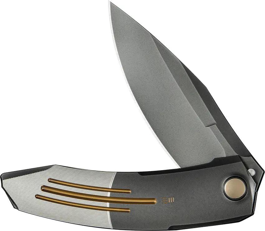 WE Knife Sine Wave Nested Linerlock EDC Knife - Premium M390 Blade With Gray Titanium Handle by We Knife Co Ltd
