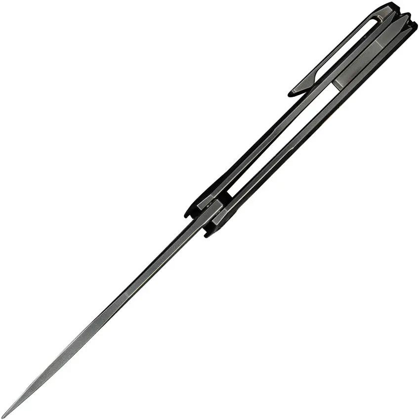 WE Knife Sine Wave Nested Linerlock EDC Knife - Premium M390 Blade With Gray Titanium Handle by We Knife Co Ltd