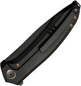We Knife Acuminal Framelock Knife - Black Vanax Blade And Titanium Handle For EDC Enthusiasts by We Knife Co Ltd