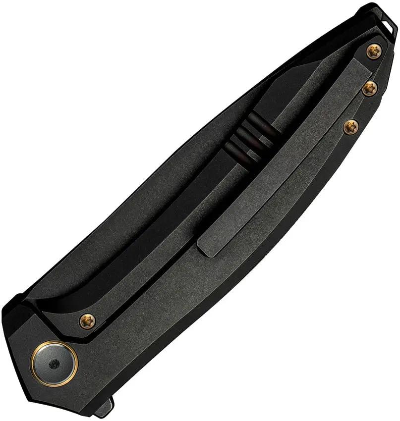 We Knife Acuminal Framelock Knife - Black Vanax Blade And Titanium Handle For EDC Enthusiasts by We Knife Co Ltd