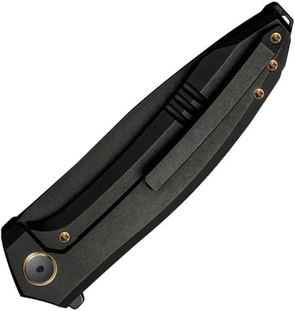 We Knife Acuminal Framelock Knife - Black Vanax Blade And Titanium Handle For EDC Enthusiasts by We Knife Co Ltd