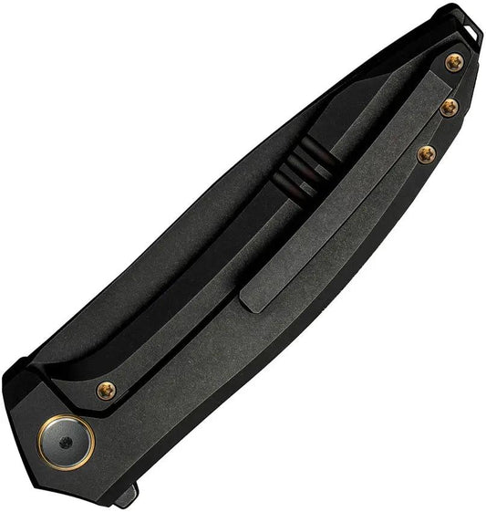 We Knife Acuminal Framelock Knife - Black Vanax Blade And Titanium Handle For EDC Enthusiasts by We Knife Co Ltd