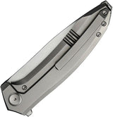 We Knife Acuminal Framelock Folding Knife With Vanax Blade Extended Tang Bead Blast Titanium Handle - Premium EDC by We Knife Co Ltd