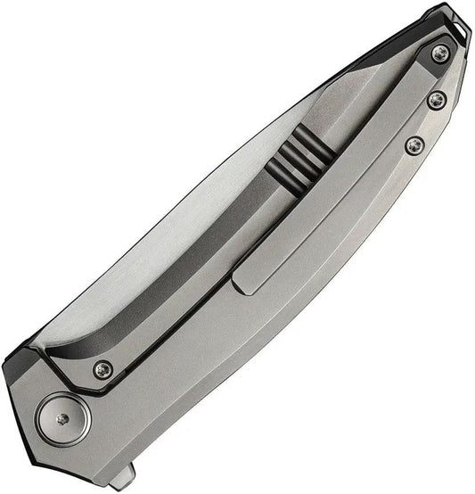 We Knife Acuminal Framelock Folding Knife With Vanax Blade Extended Tang Bead Blast Titanium Handle - Premium EDC by We Knife Co Ltd