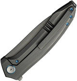 We Knife Acuminal Framelock Gray WE23070-3 - Vanax Blade, Titanium Handle, Precision EDC Knife by We Knife Co Ltd