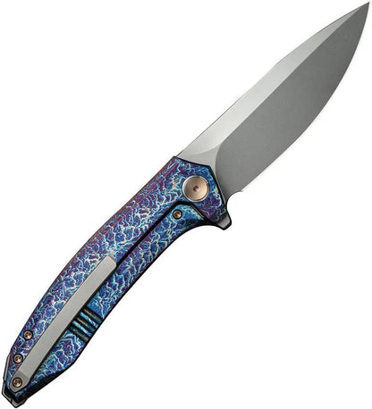 WE Knife Acuminal Framelock Flame Titanium Folding Knife - Vanax Blade and Extended Tang for EDC Enthusiasts by We Knife Co Ltd