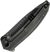 WE Knife Acuminal Framelock WE23070-DS1 - Damasteel Blade With Polished Titanium Handle For EDC And Collectors by We Knife Co Ltd
