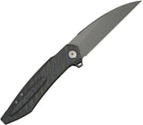 We Knife Fluxor Linerlock Folding Knife M390 Wharncliffe Blade With Tiger Striped Anodized Titanium Handle EDC by We Knife Co Ltd