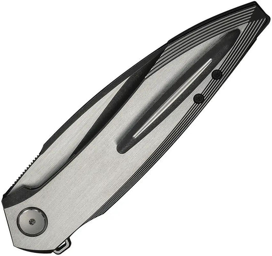 We Knife Fluxor WE23071-4 - Premium Nested Linerlock Wharncliffe Knife With M390 Satin Titanium Handle by We Knife Co Ltd