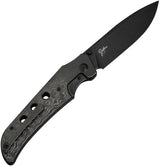 We Knife Guthrie Bolster Lock Knife - CPM 20CV Blade Black Stonewash Finish Titanium Handle Rose Carbon Fiber Inlay by We Knife Co Ltd