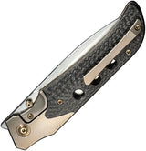 We Knife Guthrie Bolster Lock Champ EDC Knife - CPM 20CV Satin Blade With Titanium Carbon Fiber Inlay by We Knife Co Ltd