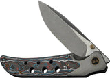 WE Knife Guthrie Bolster Nebula Lock EDC Knife - CPM-20CV Blade With Titanium Handle And Nebula Carbon Fiber Inlay by We Knife Co Ltd