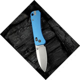 We Knife Co Banter 2 Crossbar Lock Knife - Blue Aluminum Handle CPM S35VN Blade For Everyday Carry by We Knife Co Ltd