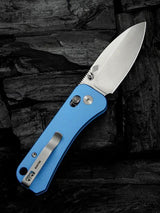 We Knife Co Banter 2 Crossbar Lock Knife - Blue Aluminum Handle CPM S35VN Blade For Everyday Carry by We Knife Co Ltd