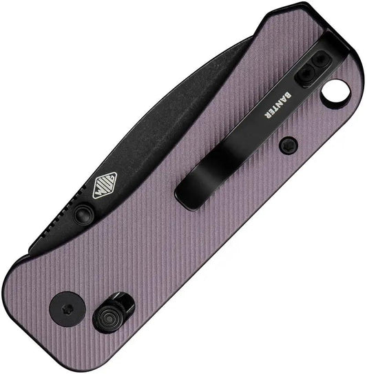 We Knife Banter 2 Crossbar Lock Purple Aluminum EDC Knife - Premium CPM S35VN Blade for Everyday Carry by We Knife Co Ltd