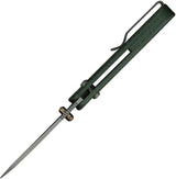 We Knife Banter 2 Crossbar Lock WE23075 CPM S35VN EDC Knife - 2.88 Inch Blade With Grippy Green Canvas Micarta Handle by We Knife Co Ltd