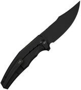 We Knife Co Kyklos Framelock EDC Knife - M390 Titanium Handle Black Stonewash Extended Tang Pocket Clip by We Knife Co Ltd