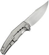 We Knife Kyklos Framelock Knife - Satin M390 Blade, Titanium Handle, Extended Tang For EDC by We Knife Co Ltd