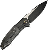 We Knife Archeozoic Interframe WE23091-1 Premium EDC Knife With M390 Blade Titanium Handle And Shredded CF Inlay by We Knife Co Ltd