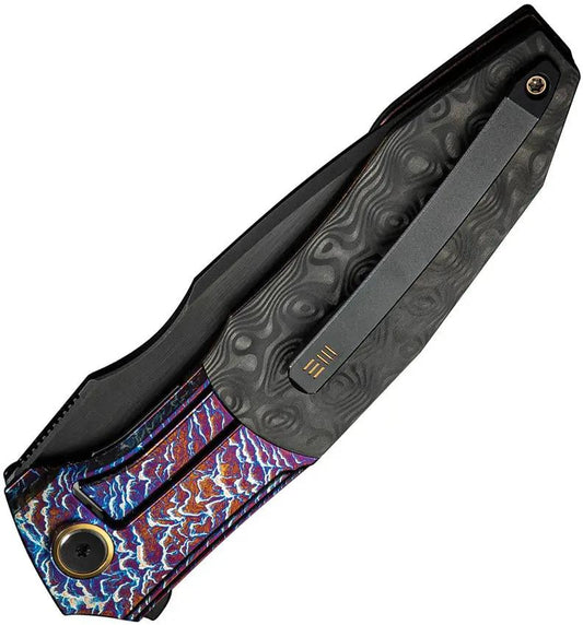 WE Knife Archeozoic Interframe Lock WE23091-3 - Premium M390 Blade With Titanium Rose CF Inlay For EDC Collectors by We Knife Co Ltd