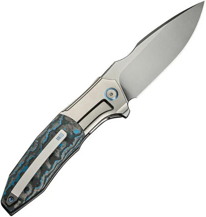 WE Knife Archeozoic Interframe Lock WE23091-4 - Bohler M390 Blade, Titanium Handle With Fat Carbon Inlay by We Knife Co Ltd