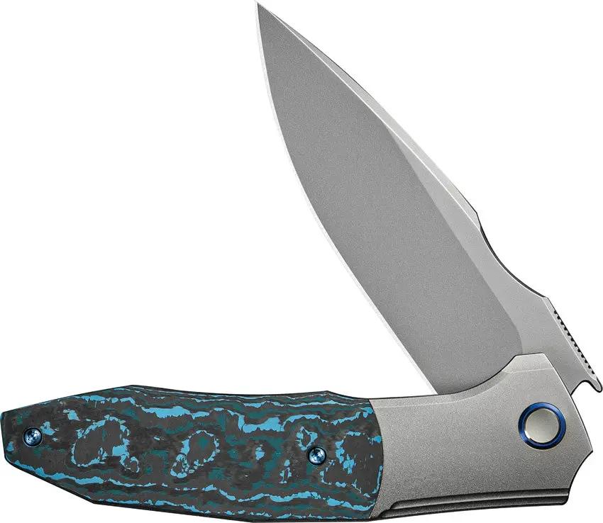 WE Knife Archeozoic Interframe Lock WE23091-4 - Bohler M390 Blade, Titanium Handle With Fat Carbon Inlay by We Knife Co Ltd