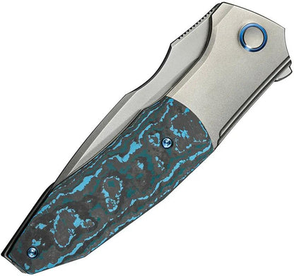 WE Knife Archeozoic Interframe Lock WE23091-4 - Bohler M390 Blade, Titanium Handle With Fat Carbon Inlay by We Knife Co Ltd