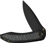 We Knife Winsome Nested Framelock WE23092-1 - Bohler M390 Blade With Rose Carbon Fiber Inlay For EDC Enthusiasts by We Knife Co Ltd
