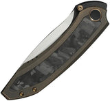 We Knife Winsome Nested Framelock Brz WE23092 - Titanium Bronze Marble Carbon Fiber EDC Inlay With M390 Blade by We Knife Co Ltd