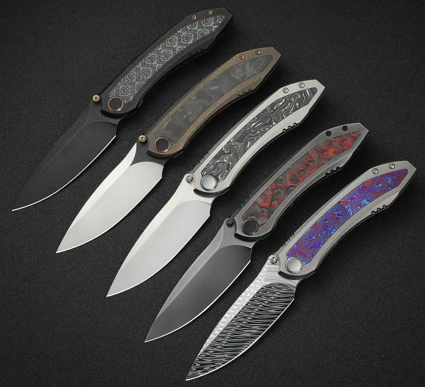 We Knife Winsome Nested Framelock Lva WE23092-4 Titanium Inlay EDC Knife - Premium M390 Blade by We Knife Co Ltd