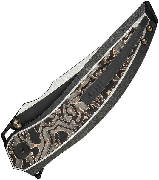 WE Knife Quinseris Nested Framelock WE23093 - Premium EDC Knife With 4 Inch Clip Point Blade by We Knife Co Ltd