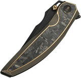 We Knife Quinseris WE23093-2 M390 Clip Point Titanium Frame With Carbon Fiber Inlay - EDC Ready Performance by We Knife Co Ltd