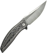 WE Knife Quinseris Nested Framelock WE23093-3 - Premium M390 Blade, Titanium Frame, Carbon Fiber Inlay by We Knife Co Ltd