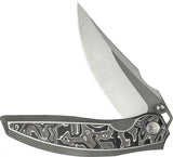 WE Knife Quinseris Nested Framelock WE23093-3 - Premium M390 Blade, Titanium Frame, Carbon Fiber Inlay by We Knife Co Ltd