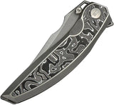 WE Knife Quinseris Nested Framelock WE23093-3 - Premium M390 Blade, Titanium Frame, Carbon Fiber Inlay by We Knife Co Ltd