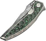 We Knife Quinseris Nested Framelock WE23093DS1 - Damasteel Blade With Titanium Handle And Carbon Fiber Inlay by We Knife Co Ltd