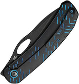 WE Knife Inmate Framelock WE23096B-2 - CPM 20CV Blade With Blue Ti Raindrop Handle For Collectors by We Knife Co Ltd