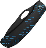 WE Knife Inmate Framelock WE23096B-2 - CPM 20CV Blade With Blue Ti Raindrop Handle For Collectors by We Knife Co Ltd