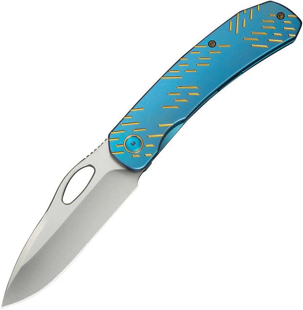 We Knife Co Ltd Inmate Framelock Blue Ti WE23096B-3 by We Knife Co Ltd