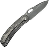 We Knife Inmate Framelock Gray WE23096B-4 - CPM 20CV Blade For EDC Enthusiasts And Collectors by We Knife Co Ltd