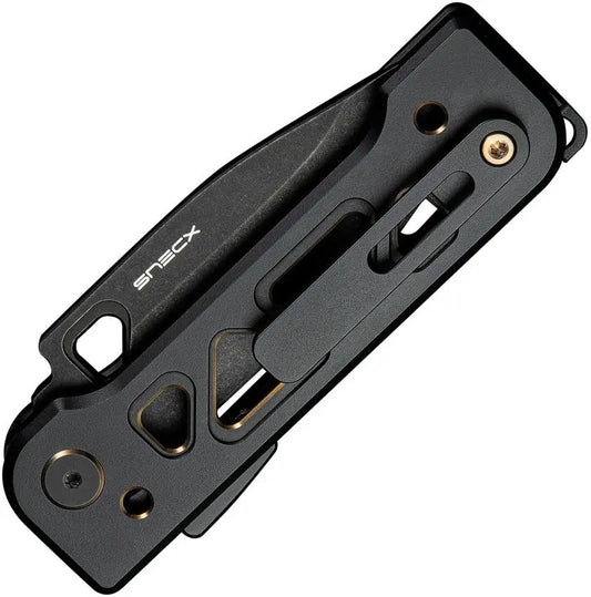 WE Knife Tyro Superlock - Premium Black Gold Titanium CPM 20CV Drop Point EDC Knife by We Knife Co Ltd