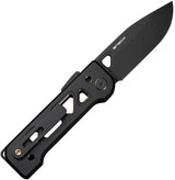 WE Knife Tyro Superlock - Premium Black Gold Titanium CPM 20CV Drop Point EDC Knife by We Knife Co Ltd