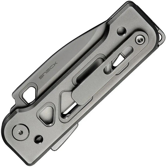 We Knife Tyro Superlock - Gray Titanium CPM20CV Drop Point EDC Knife With Secure Superlock System by We Knife Co Ltd