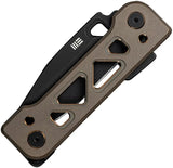 WE Knife Tyro Superlock Bronze Folding Knife - CPM-20CV Blade For EDC Enthusiasts by We Knife Co Ltd